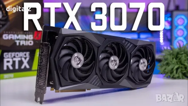 Видеокарта MSI GeForce RTX 3070 GAMING Z TRIO 8G нова 24м. Гаранция., снимка 5 - Видеокарти - 49760819