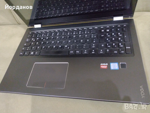 Lenovo Yoga 15.6'' Led Touch /i7-7500U/8gb.ram./120gb.ssd/Radeon R7 360, снимка 2 - Лаптопи за работа - 50594667