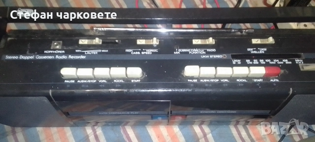 радио приемник и двукасетачен касетофон , снимка 7 - Радиокасетофони, транзистори - 54073185
