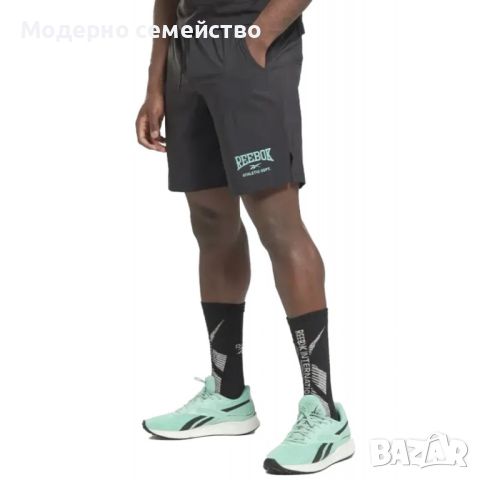 Мъжки къси панталони reebok workout ready graphic shorts black, снимка 1 - Други - 46717924