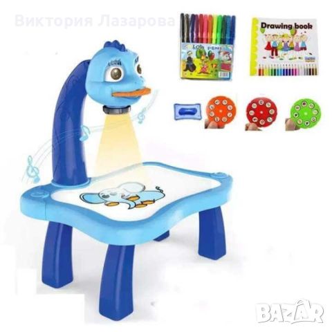 Детска масичка за рисуване с вграден протектор, снимка 1 - Образователни игри - 46475896
