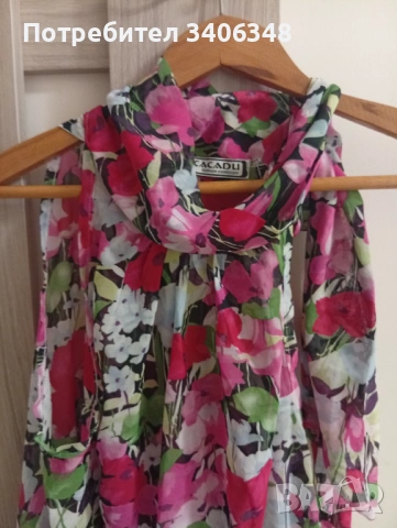 Блузка на цветя. M/L, снимка 2 - Потници - 54180638