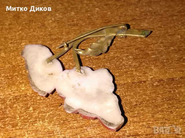 Брошка винтидж цветя , снимка 3 - Антикварни и старинни предмети - 51513857