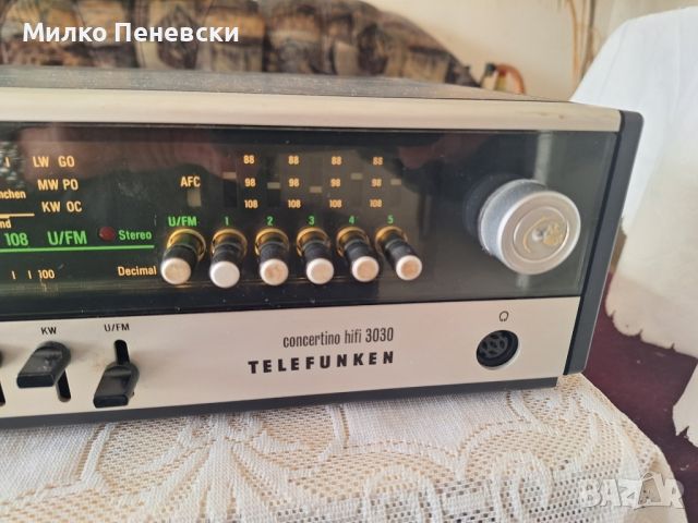 TELEFUNKEN CONCERTINO HIFI 3030, снимка 4 - Ресийвъри, усилватели, смесителни пултове - 45135207