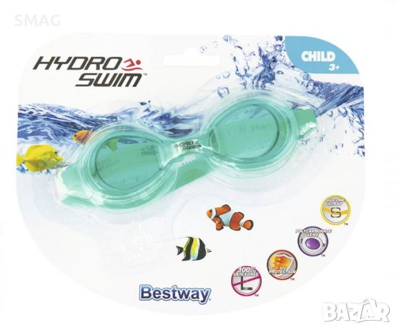 Цветни детски очила за плуване 3+ години - Bestway, снимка 5 - Водни спортове - 46288519