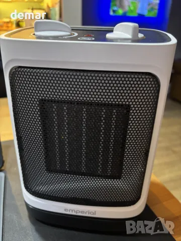 Emperial 2000W керамичен мини вентилаторен нагревател с осцилация, 2 степени, снимка 10 - Отоплителни печки - 50410745