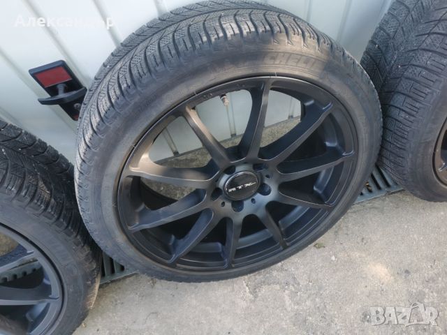 Зимни гуми Michelin 225/40/R18 с джанти RTX 5x112, снимка 9 - Гуми и джанти - 45889932