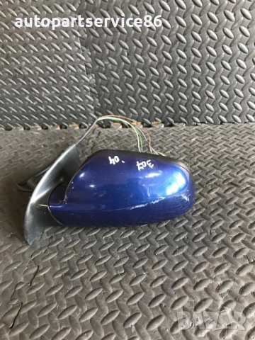 Огледало предна лява RHD врата синьо за Peugeot 307 (2002-2007) 093451, 96347730XT, снимка 2 - Части - 53617405