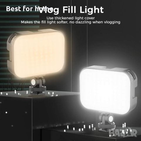 Акумулаторна светлина VIJIM VL100C Двуцветна LED видео светлина, снимка 3 - Светкавици, студийно осветление - 45551932