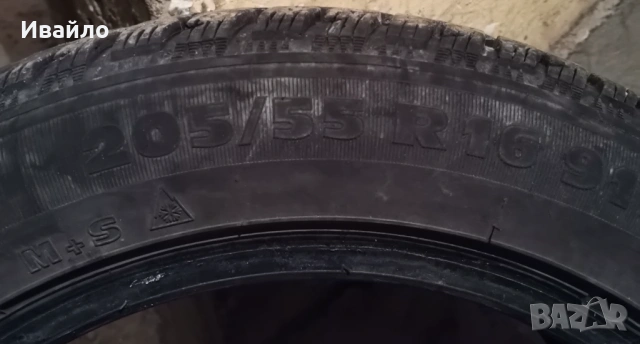 Продавам 1 брой зимна гума 205.55.16 дот 2019 Kormoran , снимка 3 - Гуми и джанти - 53626748
