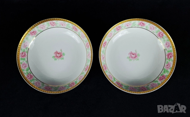 2 купички с рози и златен кант - Burg Lindau, снимка 5 - Чинии - 52430844