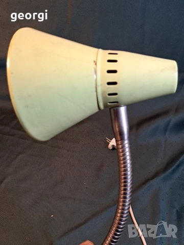 ретро метална настолна лампа 27/4, снимка 3 - Настолни лампи - 51704185