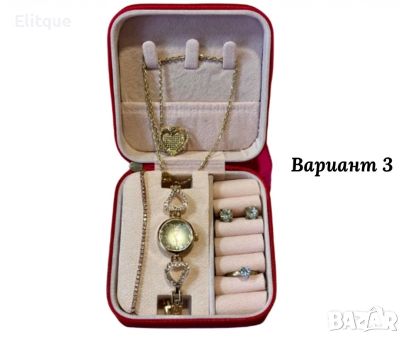 Елегантен дамски комплект 5в1, перфектният подарък за всяка дама, снимка 4 - Бижутерийни комплекти - 52596821