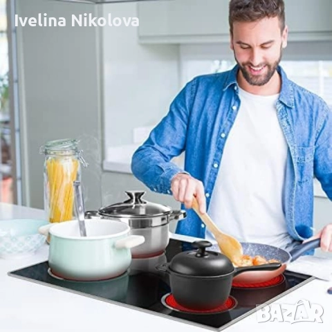 Cooksir CSC-D46001-BB – Стъклокерамичен плот за вграждане с 4 зони, 9 нива на мощност, таймер , снимка 3 - Котлони - 52443745