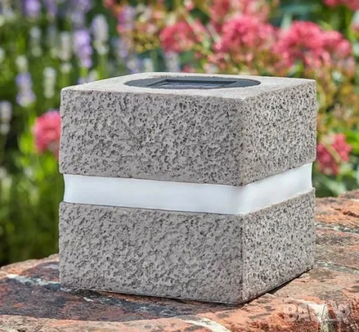 Соларна LED градинска лампа LED куб , снимка 2 - Лед осветление - 49508469