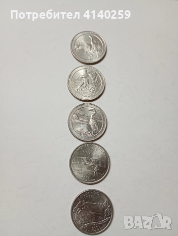 САЩ МОНЕТИ 1/4 Куортър долар 2016 2017 Г , снимка 3 - Нумизматика и бонистика - 52532166