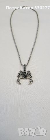 Мъжки гердан - Скорпион , снимка 2 - Колиета, медальони, синджири - 46265080