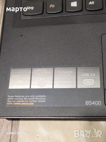 лаптоп Lenovo B5400, снимка 3 - Лаптопи за дома - 53696900