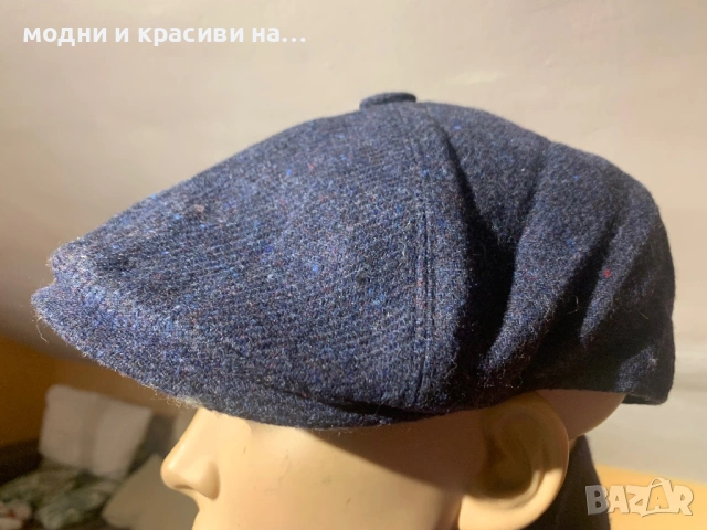 Мъжки каскет 100% вълна, снимка 2 - Шапки - 53179113