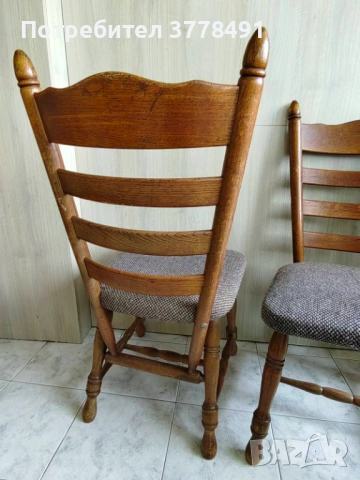 Стари дървени столове, снимка 6 - Столове - 53910936
