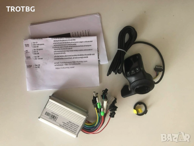 24-48V контролер и дисплей за безчетков мотор 350W 17A