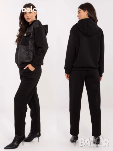 Дамски ежедневен комплект от две части с брошки, 5цвята , снимка 10 - Комплекти - 52860330