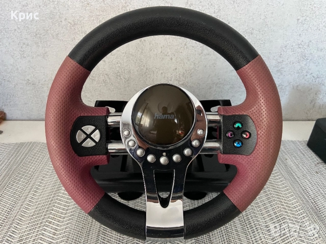 Волан С Педали Hama Thunder V5 PC, снимка 4 - Джойстици и геймпадове - 52218193