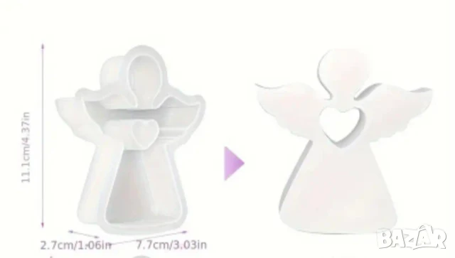 Молдове комплект 2 броя ангели в два размера , снимка 6 - Форми - 50624538