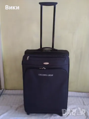 Среден куфар Samsonite с колелца и телескопична дръжка, снимка 1 - Куфари - 47860399