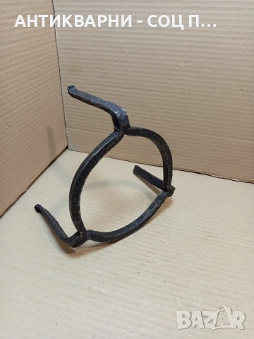 Соц Стар Ръчно Кован Малък Саджек Пиростия За Огнище 0.900кг. НОМЕР 1609., снимка 8 - Антикварни и старинни предмети - 53892193