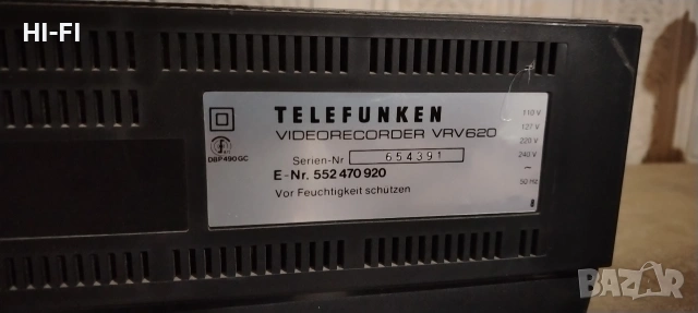 Telefunken vrv620, снимка 9 - Ресийвъри, усилватели, смесителни пултове - 53940019