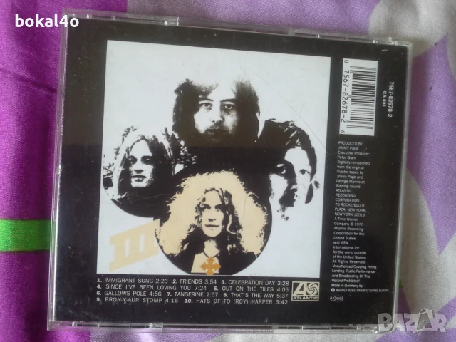 Led Zeppelin III, снимка 3 - CD дискове - 51394059