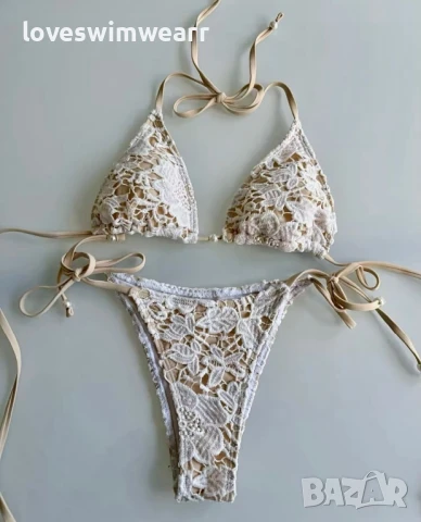 Дантелен бански с пола, снимка 8 - Бански костюми - 50982941