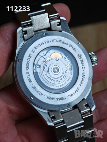 БАРТЕР Hamilton Khaki Field Officer Auto 44 mm, снимка 4 - Мъжки - 52882465