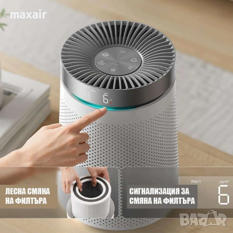 Пречиствател за въздух DREO Macro 606 (до 15-17 м2) * Гаранция 2 години, снимка 4 - Овлажнители и пречистватели за въздух - 53742680