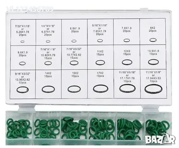 Уплътнения за климатици - О-пръстени 270 бр, снимка 4 - Други инструменти - 52258078
