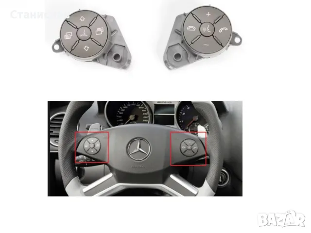 Mercedes R-Class W251 Facelift Капачета за волан с основа , снимка 2 - Части - 50222452