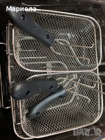 Голям фритюрник с 3 кошници / 4,5 литра мазнина / 2000W, снимка 9 - Фритюрници - 52129504