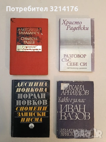 Йордан Йовков: Спомени, записки, писма - Деспина Йовкова