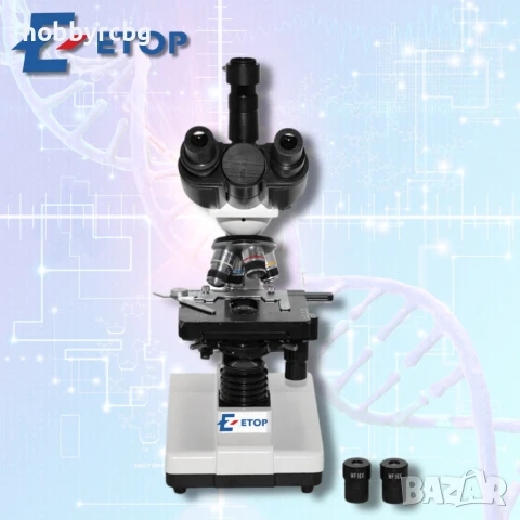 Професионален биологичен тринокулярен микроскоп 40х-1600х за STEM кабинети, училища, научни дейности, снимка 3 - Медицинска апаратура - 50769423