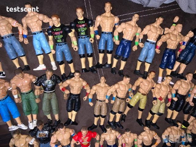 Екшън фигурки WWE John Cena Джон Сина Mattel Elite Black Light Blue figure играчка НА БРОЙКА