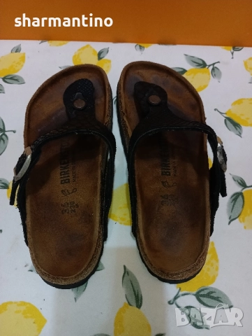 Birkenstock Germany N 36 кожени , снимка 3 - Чехли - 51449173