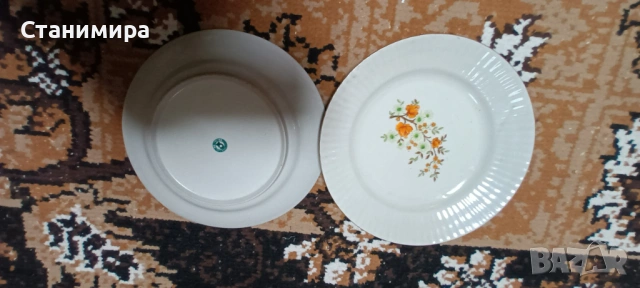 порцеланови чинии - ретро, снимка 2 - Чинии - 54257754