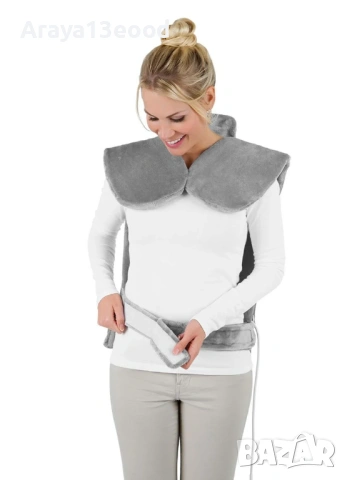 Одеяло за масаж на гръб и врат Vitalmaxx с нагревател 100 W, 67 х 84 см Одеяло за масаж на гръб и вр, снимка 7 - Масажори - 54066047