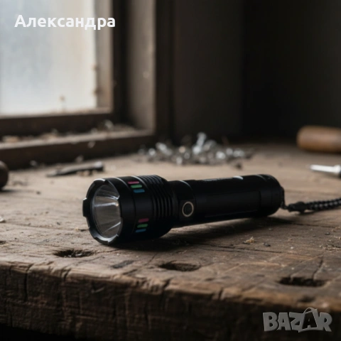 LED мощен фенер BL-707-TG – ярък фенер с Type-C зареждане, снимка 4 - Друга електроника - 53360252
