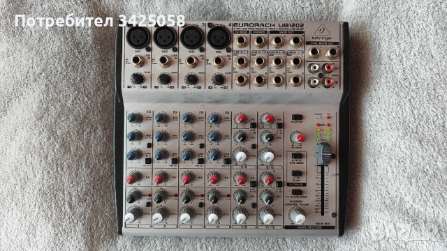 Behringer UB1202 аналогов миксер, снимка 5 - Ресийвъри, усилватели, смесителни пултове - 53733143