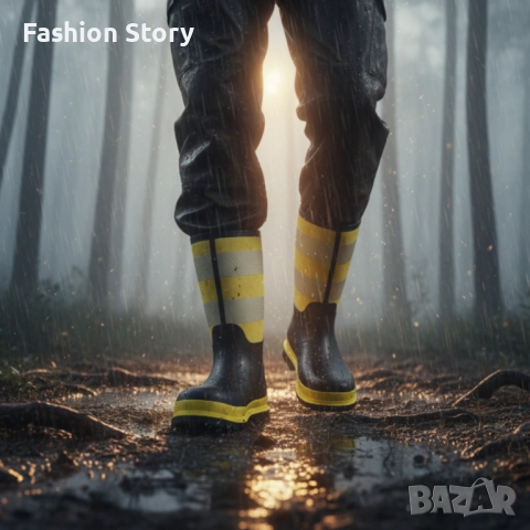 Висококачествени защитни ботуши BLACK/YELLOW – сигурна защита и комфорт при всякакви условия!, снимка 3 - Мъжки ботуши - 52026820