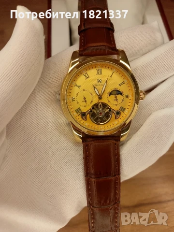 Механичен автоматичен водоустойчив часовник , снимка 2 - Мъжки - 51387803