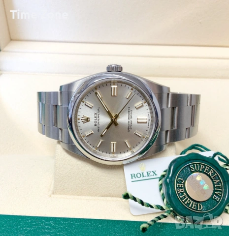 Rolex Oyster Perpetual 36mm Steel Silver Dial Automatic Дамски Различни Цветове, снимка 4 - Дамски - 54042187