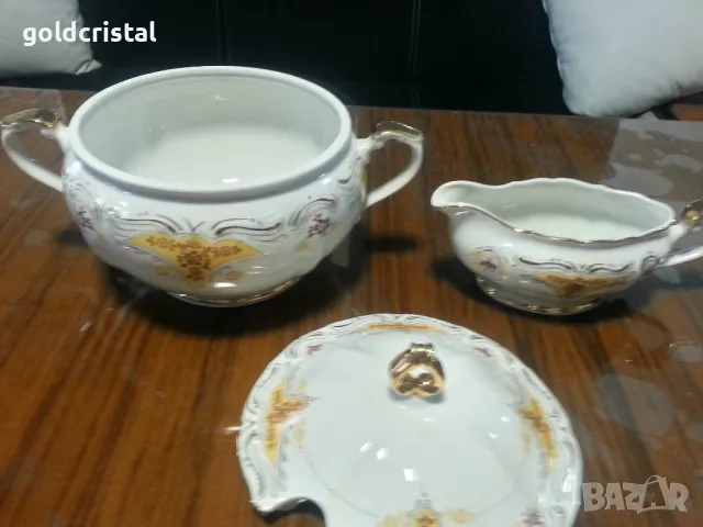 Стар български порцелан Изида барок , снимка 4 - Антикварни и старинни предмети - 34796577